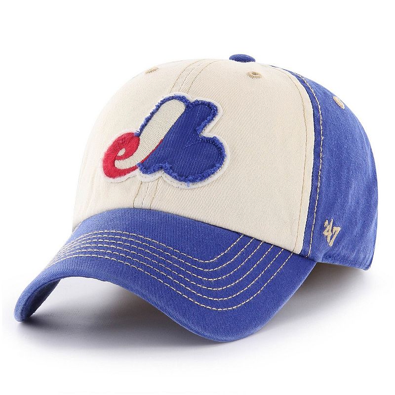 63837768 Mens 47 White/Blue Montreal Expos Cooperstown Coll sku 63837768