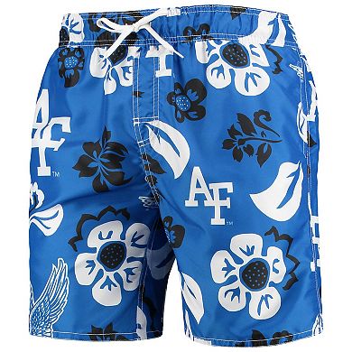 Men's Wes & Willy Royal Air Force Falcons Floral Volley Swim Trunks