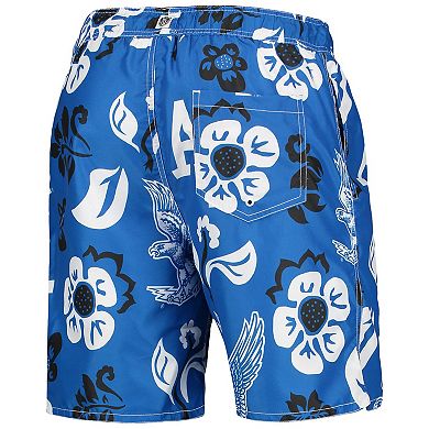 Men's Wes & Willy Royal Air Force Falcons Floral Volley Swim Trunks