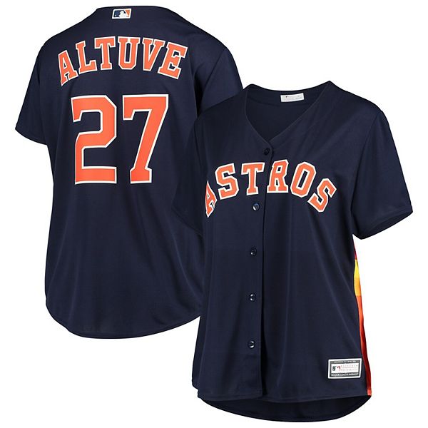 Women's Jose Altuve Navy Houston Astros Plus Size Alternate