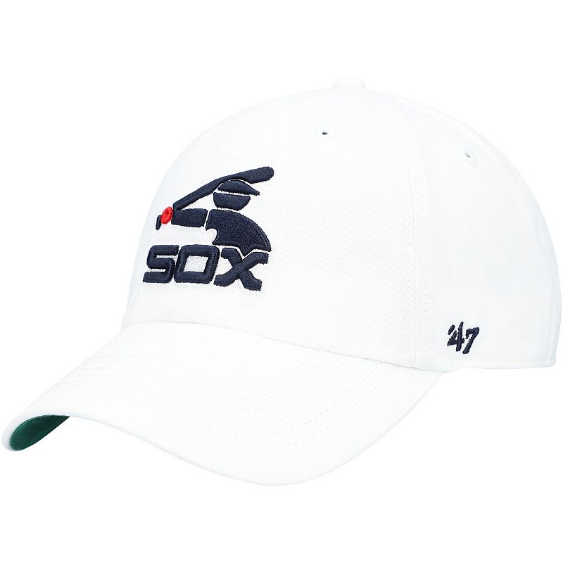 Mens 47 White Chicago White Sox Cooperstown Collection Franchise Logo Fit
