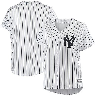 Women's White New York Yankees Plus Size Sanitized Replica Team Jersey