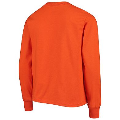 Youth Champion Orange Clemson Tigers Lockup Long Sleeve T-Shirt