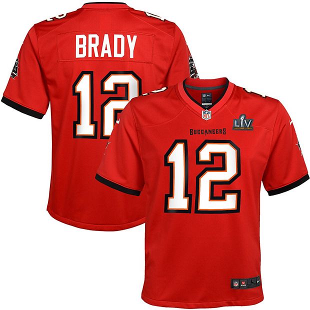 Youth Nike Tom Brady Red Tampa Bay Buccaneers Super Bowl LV Bound