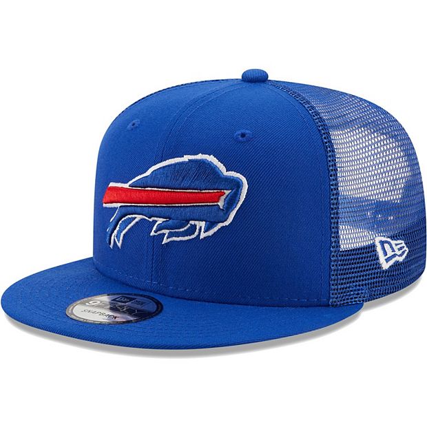 New Era Buffalo Bills 39thirty Blue Black Mesh Fitted Trucker Hat Mens M/L