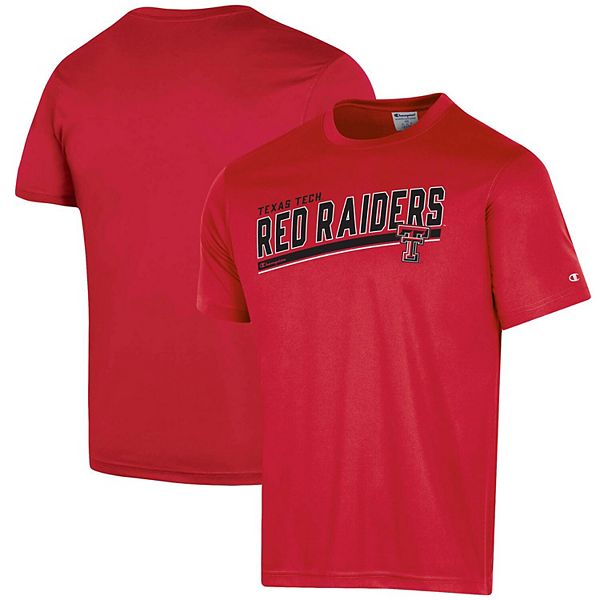 Men's Champion Red Texas Tech Red Raiders Mascot Impact T-Shirt