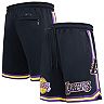 Men's Pro Standard Black Los Angeles Lakers Chenille Shorts