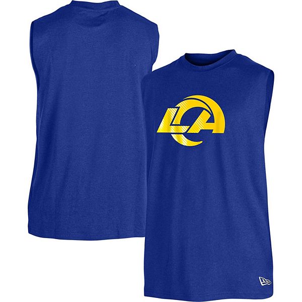 Men's New Era Royal Los Angeles Rams Team Muscle Tank Top