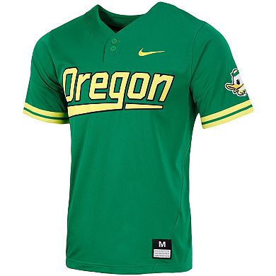 Men's Nike Green Oregon Ducks Replica Two-Button Baseball Jersey