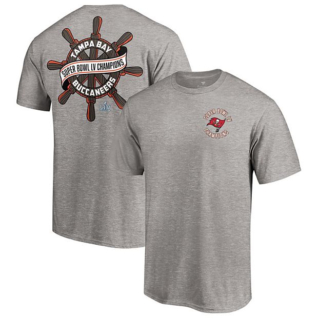 Men's Fanatics Branded Heathered Gray Tampa Bay Buccaneers Super Bowl LV  Champions Hometown Wheel T-Shirt
