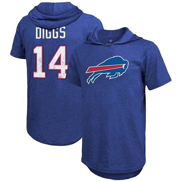 Men's Fanatics Branded Stefon Diggs Heathered Red Buffalo Bills Name &  Number Tri-Blend Hoodie T