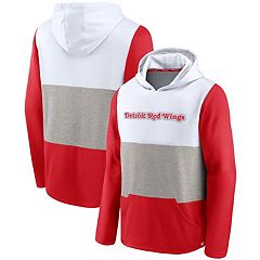 Nhl Detroit Red Wings Men's Gray Performance Hooded Sweatshirt : Target