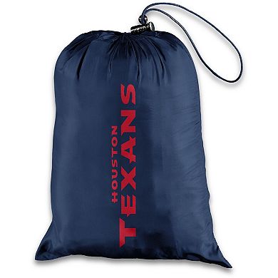 Women's WEAR by Erin Andrews Navy Houston Texans Packable Full-Zip Hoodie Jacket
