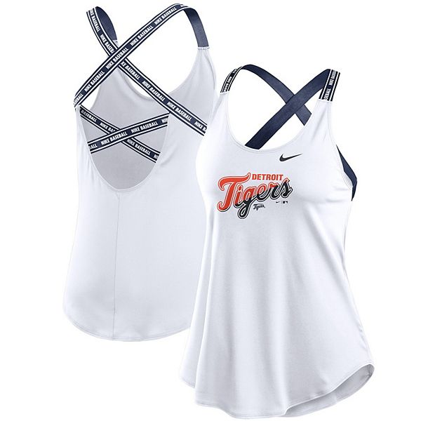 Nike Detroit Tigers Women's White Primary Angle Elastika