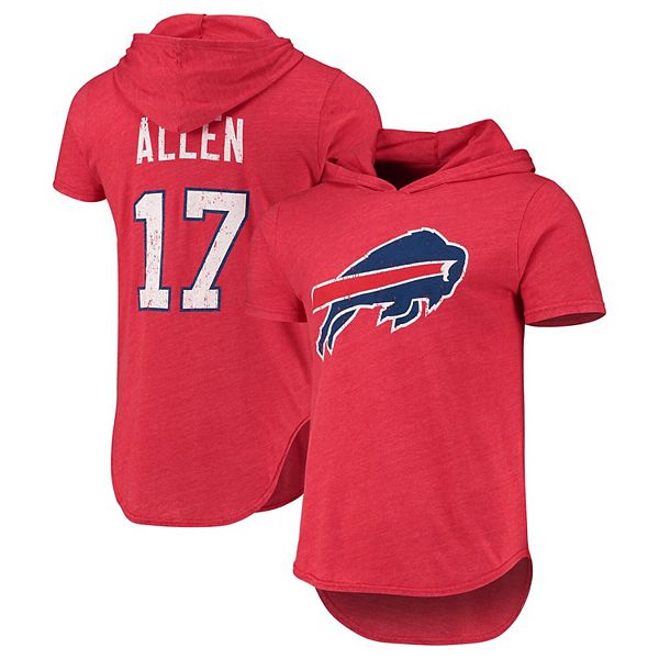 Men's Fanatics Branded Josh Allen Royal Buffalo Bills Big & Tall Fleece Name & Number Pullover Hoodie