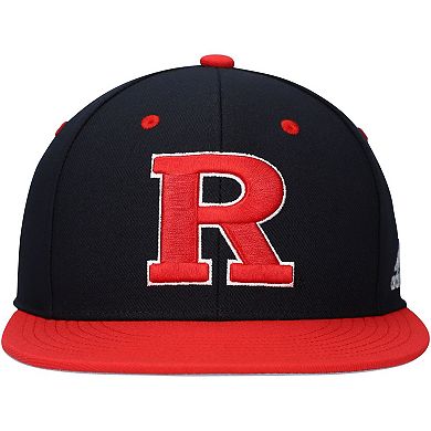 Men's adidas Black Rutgers Scarlet Knights On-Field Baseball Fitted Hat