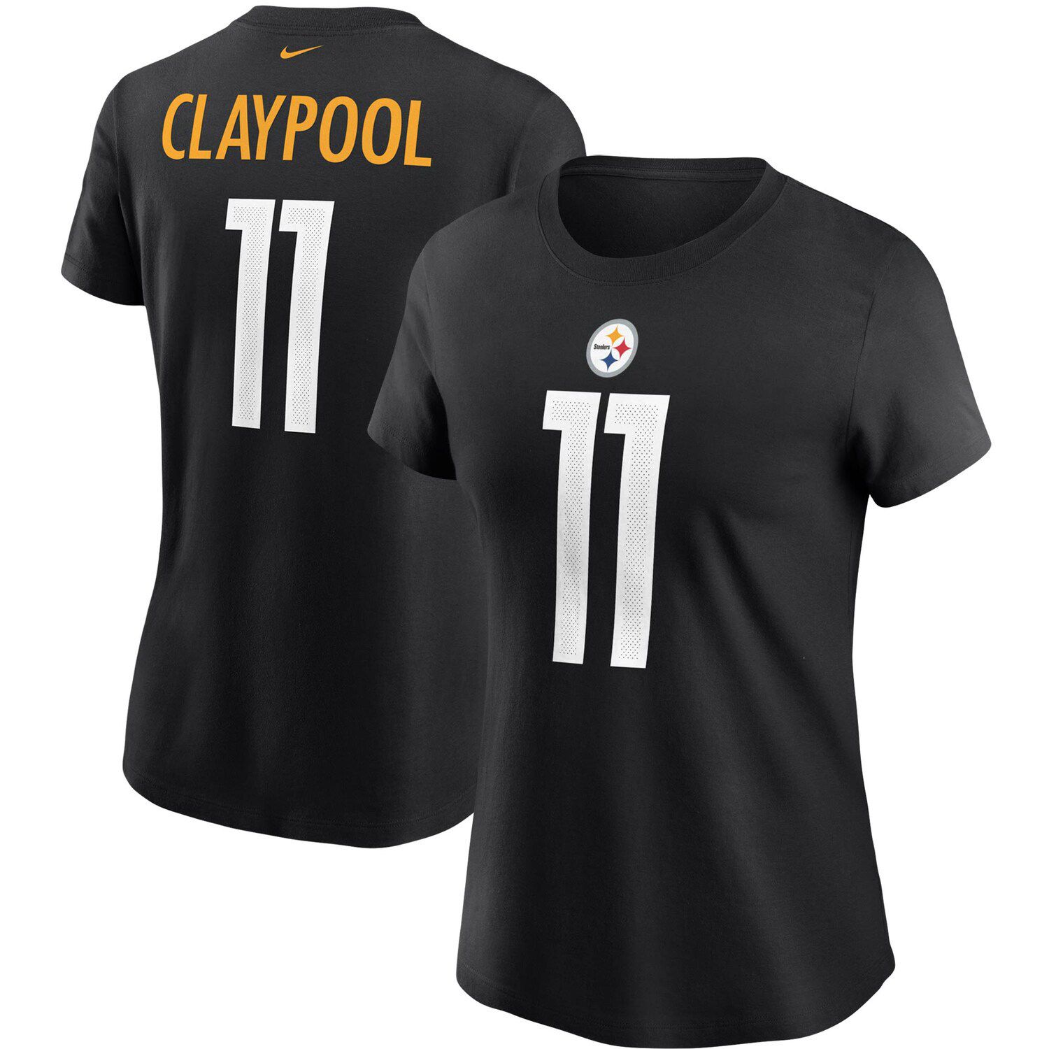 Men's Pittsburgh Steelers Chase Claypool Nike White Player Name