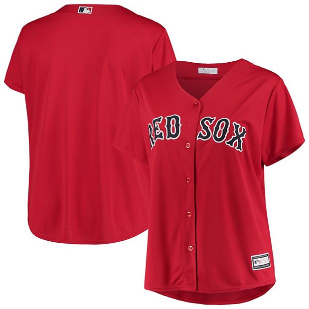 Women's Red Boston Red Sox Plus Size Alternate Replica Team Jersey