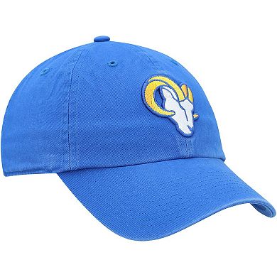 Men's '47 Royal Los Angeles Rams Clean Up Primary Logo Adjustable Hat