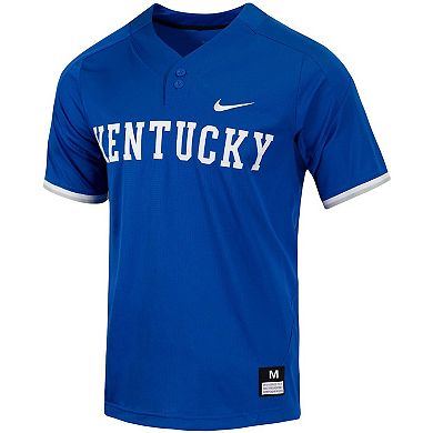 Men's Nike Royal Kentucky Wildcats Replica Vapor Elite Two-Button Baseball Jersey