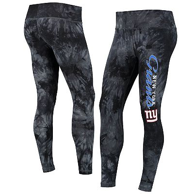 Women s Concepts Sport Black New York Giants Burst Tie Dye Leggings