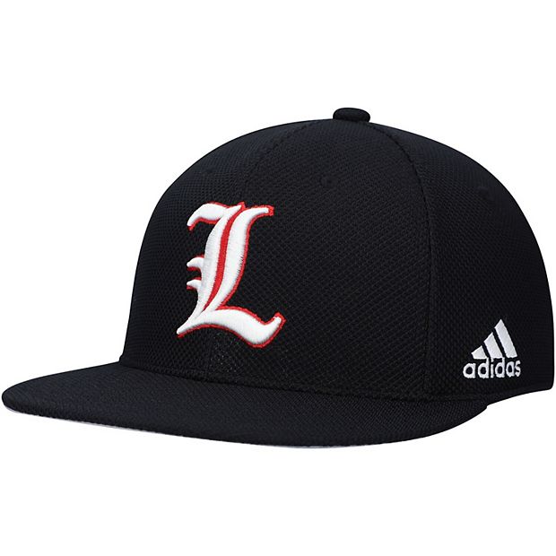 Men's adidas White Louisville Cardinals On-Field Baseball Fitted