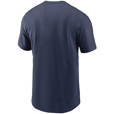 Men's Nike Navy Cleveland Indians Cooperstown Collection Logo T-Shirt