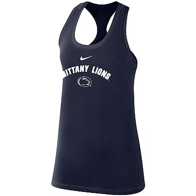 Women's Nike Navy Penn State Nittany Lions Arch & Logo Classic Performance Tank Top