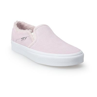 Slip on vans fur on sale