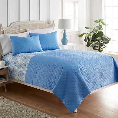 Shavel Home Seersucker 6-In-1 Quilt Set with Shams