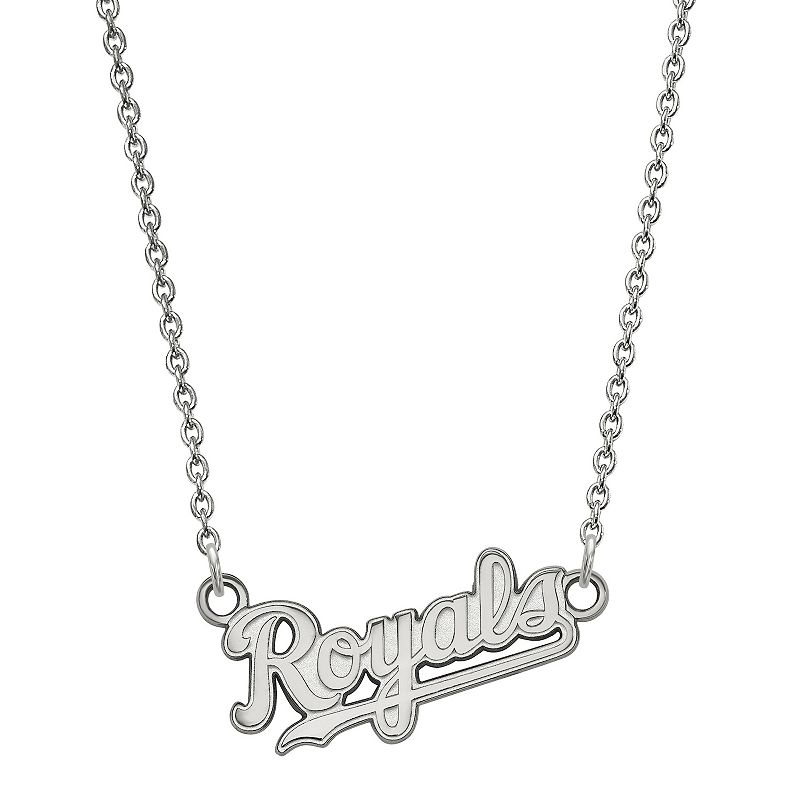 LogoArt Sterling Silver Kansas City Royals Small Pendant Necklace, Womens,