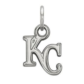 LogoArt 14k White Gold Kansas City Royals Mini Pendant