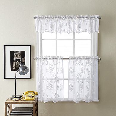 Curtainworks Sibella Lace Rod Pocket Valance