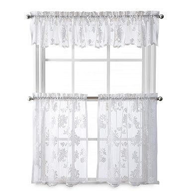 Curtainworks Sibella Lace Rod Pocket Valance
