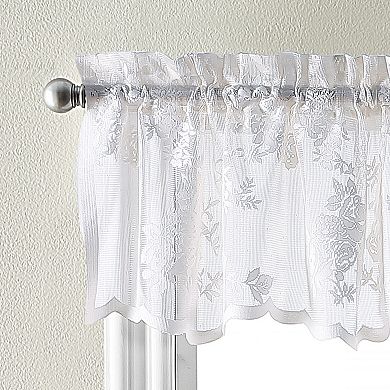 Curtainworks Sibella Lace Rod Pocket Valance