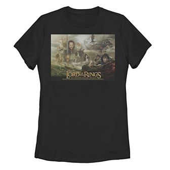 Juniors' The Lord Of The Rings Trilogy Poster Tee