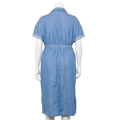 Plus Size Sonoma Goods For Life® Midi Shirt Dress