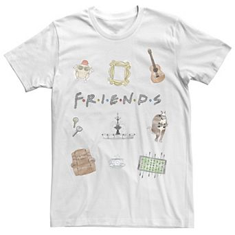 Big & Tall Friends TV Show Classic Logo Icons Tee