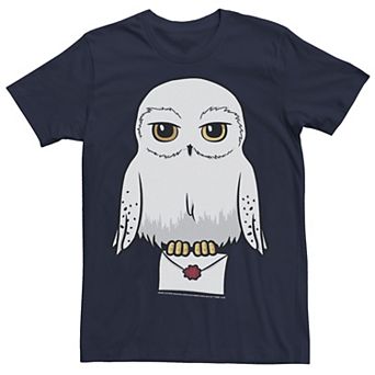 Big & Tall Harry Potter Hedwig Cute Cartoon Portrait Tee