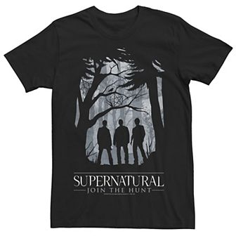 Big & Tall Supernatural Join The Hunt Group Silhouette Tee