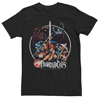 Big & Tall ThunderCats Group Shot Vintage Circle Tee