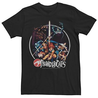 Big & Tall ThunderCats Group Shot Vintage Circle Tee