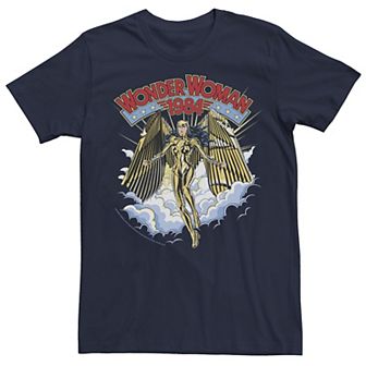 Big & Tall DC Comics Wonder Woman 1984 Gold Suit Clouds Portrait Tee