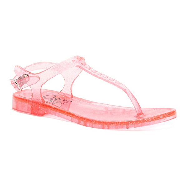 Lovskoo Toddler Girls Jelly Sandal for 2-3 Years Old Hollow Out Non-slip  Cute Fruit Soft Sole Beach Roman Sandals Hot Pink 