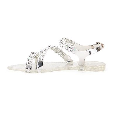 Olivia Miller Stud In Love Girls' Strappy Sandals