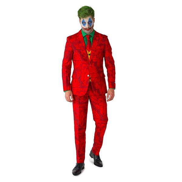 Men's Suitmeister DC Comics Scarlet Joker Halloween Slim-Fit Novelty ...