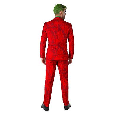 Men's Suitmeister DC Comics Scarlet Joker Halloween Slim-Fit Novelty Suit & Tie Set
