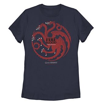 Juniors' Game of Thrones Fire & Blood Targaryen Sigil Graphic Tee