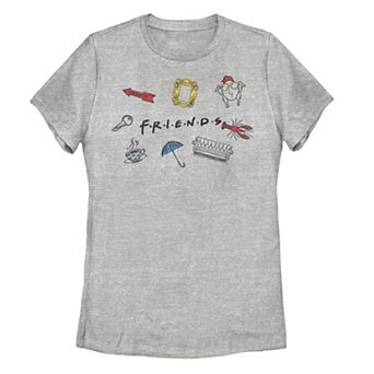 Juniors' Friends Logo Jumble Graphic Tee