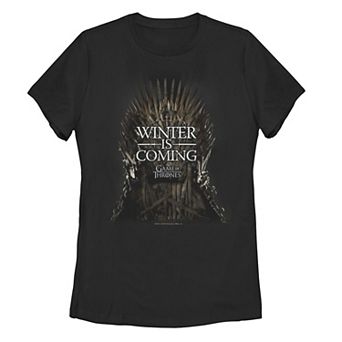 Juniors' Game of Thrones Iron Throne Winter Is Coming Graphic Tee